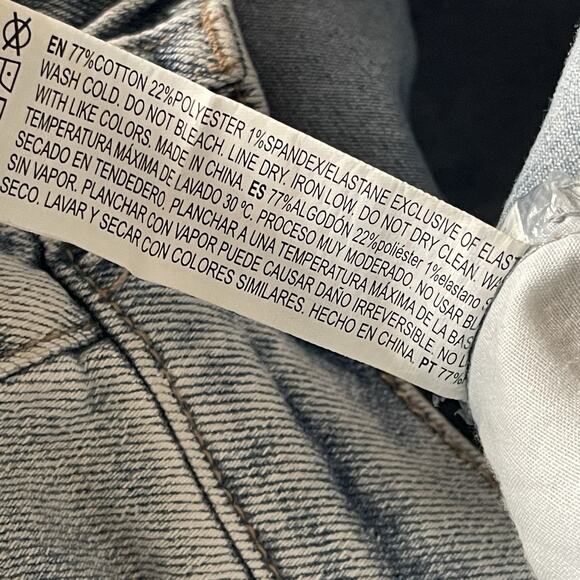 Forever 21 Baggy Wide Leg Cargo Jeans Retro Skater Grunge Y2K 90s Medium - Picture 4 of 7